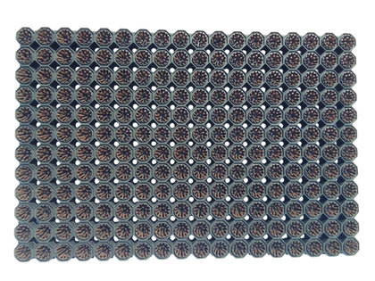 Super Strong z drenażem wypełnienie szczoteczkami w każdym oczku kolor brązowy