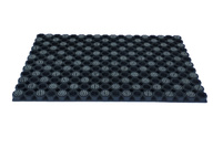 Super Strong z drenażem wypełnienie szczoteczkami co 2 oczko kolor szary