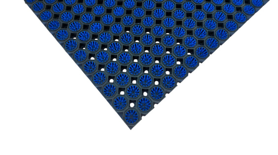 Super Strong z drenażem wypełnienie szczoteczkami w każdym oczku kolor niebieski