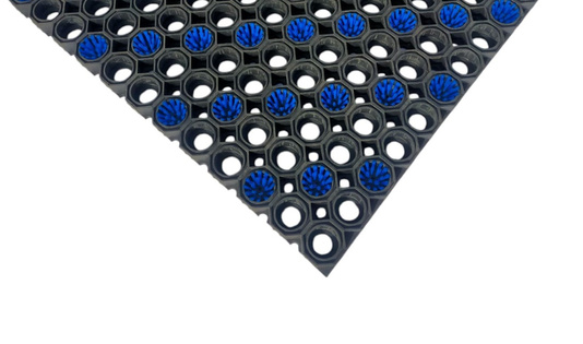 Super Strong z drenażem wypełnienie szczoteczkami co 3 oczko kolor niebieski