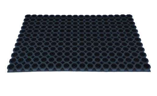 Super Strong z drenażem wypełnienie szczoteczkami w każdym oczku kolor czarny