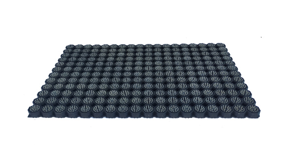 Super Strong z drenażem wypełnienie szczoteczkami w każdym oczku kolor szary