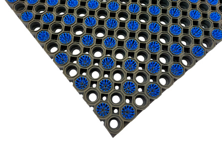 Super Strong z drenażem wypełnienie szczoteczkami co 2 oczko kolor niebieski