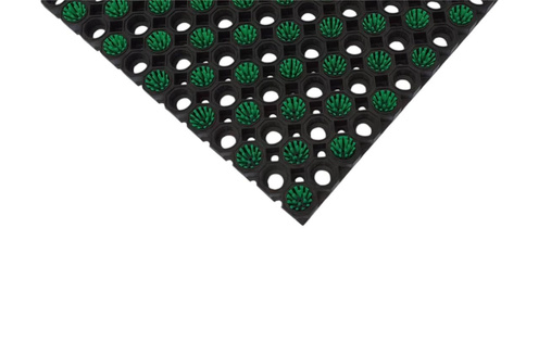 Super Strong z drenażem wypełnienie szczoteczkami co 2 oczko kolor zielony