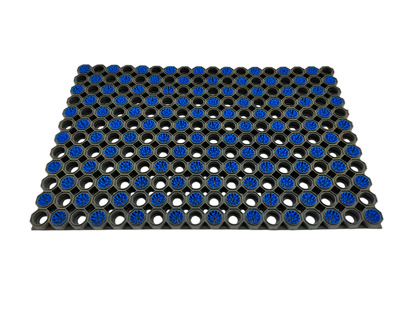 Super Strong z drenażem wypełnienie szczoteczkami co 2 oczko kolor niebieski