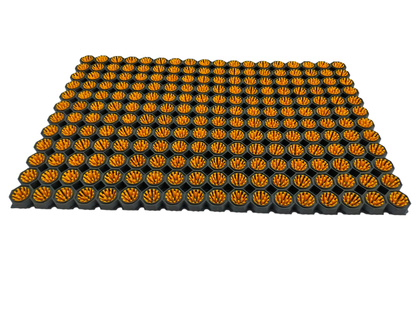 Super Strong z drenażem wypełnienie szczoteczkami w każdym oczku kolor żółty