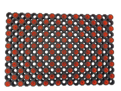 Super Strong z drenażem wypełnienie szczoteczkami co 2 oczko kolor pomarańczowy