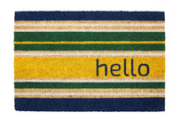 Maty kokosowe modułowe - hello żółte paski