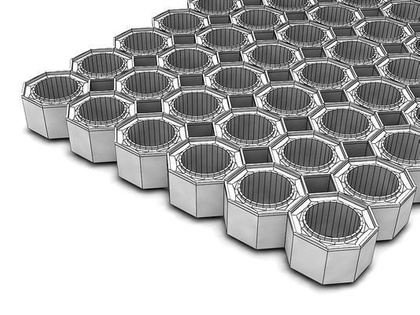 Super Strong z drenażem wypełnienie szczoteczkami co 3 oczko kolor czarny