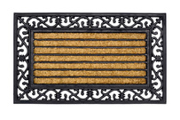 Wycieraczka Kokosowo-Gumowa 75 x 45 cm Paski prostokąt