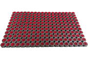 Super Strong z drenażem wypełnienie szczoteczkami w każdym oczku kolor czerwony