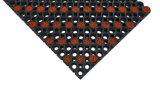 Super Strong z drenażem wypełnienie szczoteczkami co 3 oczko kolor pomarańczowy