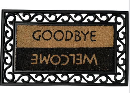Wycieraczka Kokosowo-Gumowa 75 x 45 cm Welcome - Goodbye