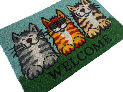 Maty kokosowe modułowe - welcome koty