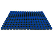 Super Strong z drenażem wypełnienie szczoteczkami w każdym oczku kolor niebieski