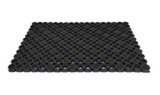 Super Strong z drenażem wypełnienie szczoteczkami co 3 oczko kolor brązowy