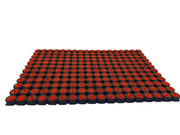 Super Strong z drenażem wypełnienie szczoteczkami w każdym oczku kolor pomarańczowy