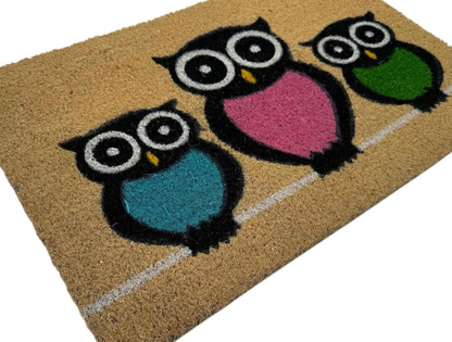 Maty kokosowe modułowe - sowy