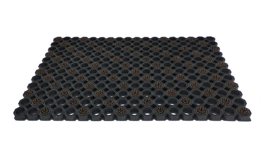 Super Strong z drenażem wypełnienie szczoteczkami co 3 oczko kolor brązowy