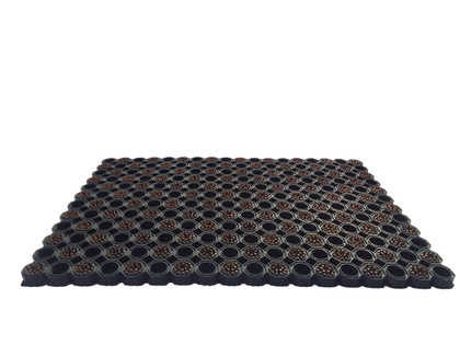 Super Strong z drenażem wypełnienie szczoteczkami co 2 oczko kolor brązowy